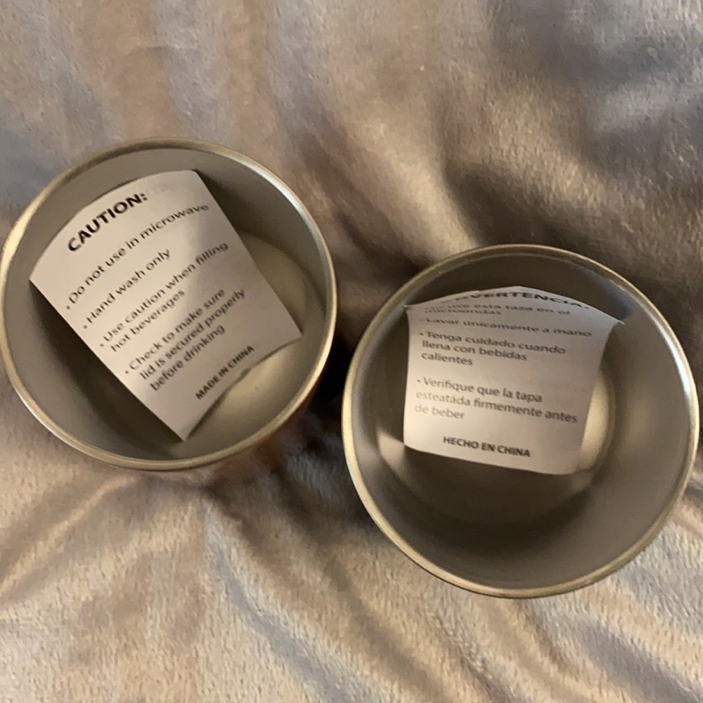 NWT Set of 2 Wine Tumblers with Lids Wifey & Hubby - Picture 5 of 9